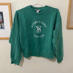 Victoria's Secret Sports Club Sweatshirt Teal Green Sz L